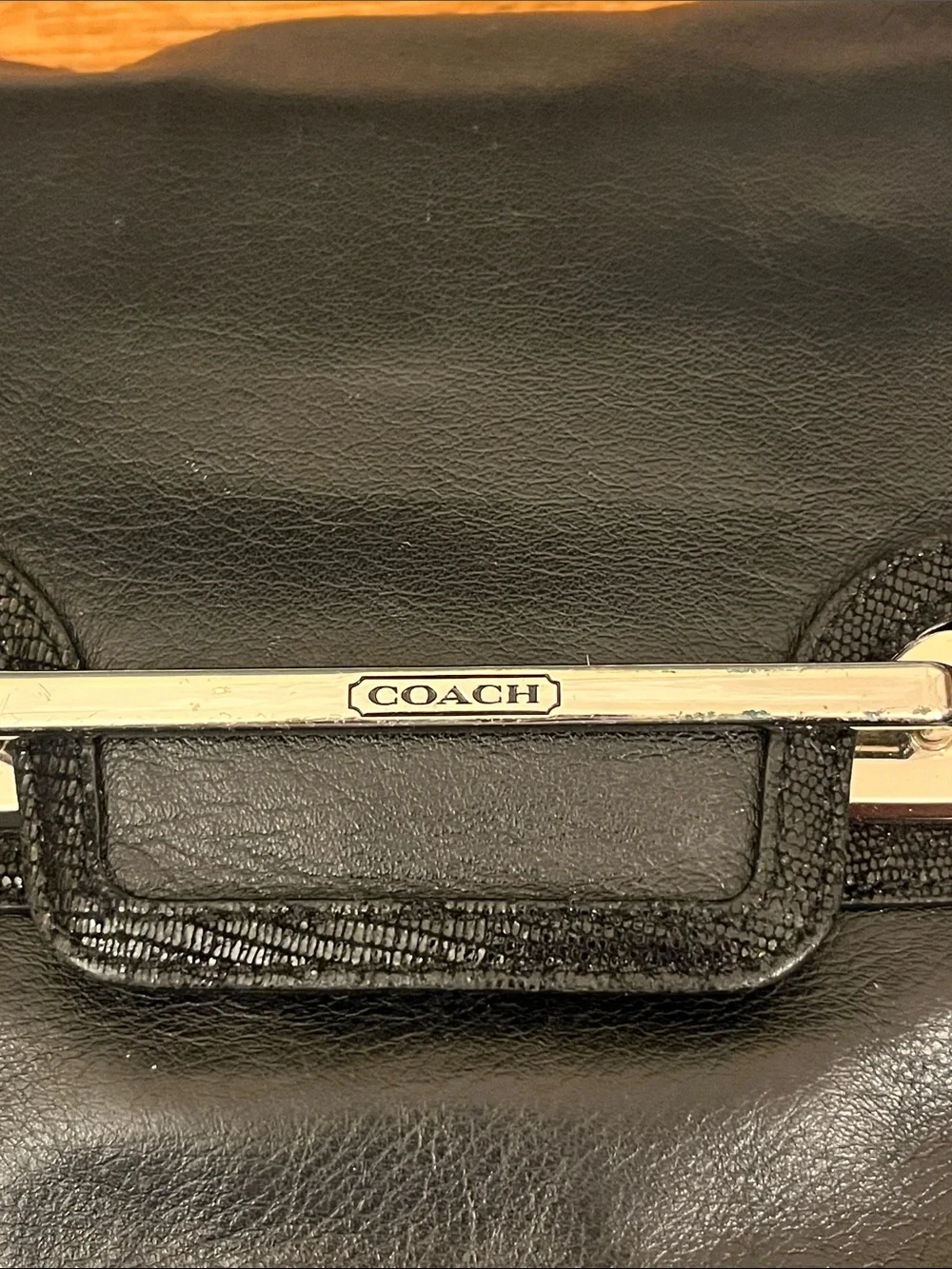 Coach Taylor Leather Flap Shoulder bag - black F27481